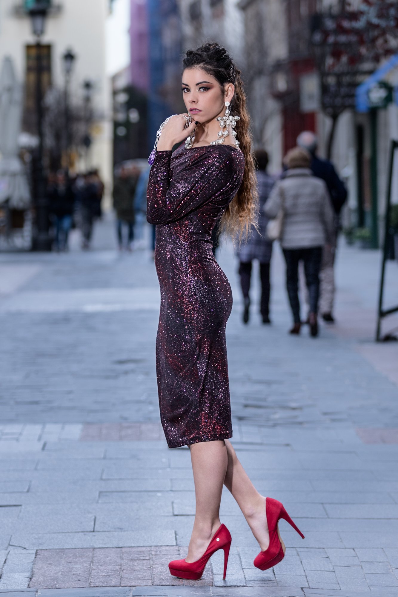 Vestido largo de invitada para ceremonia civil y recepci&oacute;n